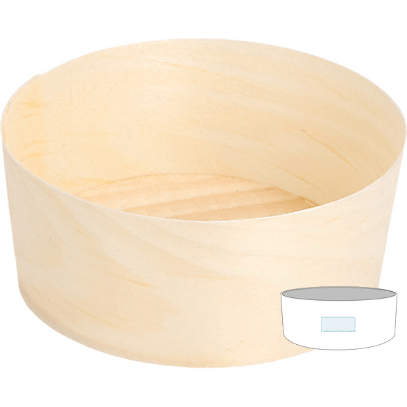 Imballaggio della ciotola di corteccia di pino di legno Imballaggio della ciotola di corteccia di pino di legno